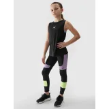 Dievčenské legíny 4F JUNIOR TIGHTS FNK-4FJWSS24TFTIF221-20S-DEEP BLACK · záber 4
