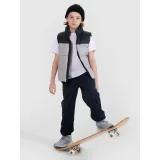 Chlapecká vesta 4F JUNIOR VEST JACKET-JWSS25TVJAM208-25S-GREY · záber 4