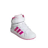 Dievčenská rekreačná obuv ADIDAS Grand Court Mid K cloud white shock pink grey two · záber 1