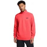 Pánská zateplená tréninková mikina s 1 2 zipem UNDER ARMOUR UA Armour Fleece 1 4 Zip-RED · záber 1