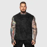 Tielko Iron Aesthetics Muscle Tee, washed black · záber 1