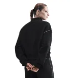 Dámská zateplená mikina NIKE W NSW PHNX FLC LOGO MOCK NECK BLACK · záber 4