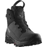 Pánske vysoké zimné topánky SALOMON Crosstrack Powder WP M asphalt black sharkskin · záber 1
