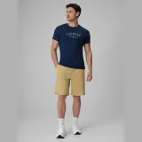 T-shirt regular s potlačou pánsky - tmavomodrý · záber 4