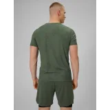 Pánské běžecké tričko s krátkým rukávem 4F TSHIRT FNK M1778-43A-KHAKI ALLOVER · záber 4