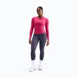 Dámske tréningové tričko s dlhým rukávom NIKE W NK ONE DF FTTD LS TOP RUSH PINK WHITE · záber 5