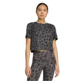 Dámské tričko s krátkým rukávem ADIDAS WE T-SHIRT AOP GREY FIVE PRINT · záber 1
