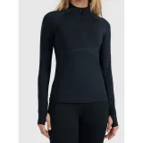 Dámské termo tričko s dlouhým rukávem a s polovičním zipem 4F BRUSHED UNDERWEAR F096-WAW25UBRUF096-20S-DEEP BLACK · záber 3
