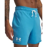 Pánské teplákové kraťasy UNDER ARMOUR UA Rival Terry 6in Short-BLU · záber 2