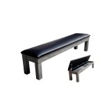 ülőpad biliárdasztalhoz Dynamic Penelope II (fényes fehér, fekete, fátyolos ezüst színben) · záber 2