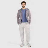 Pánská větruodolná bunda softshell membrána 5 000 - šedá · záber 2