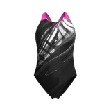 Dámské plavecké jednodílné plavky ARENA WOMENS FLOW SWIMSUIT V BACK LB · záber 1