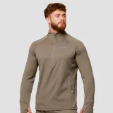 Pulse 1/2 Zip Running суитчър Vetiver - GymBeam - Размер: M | Тегло: 0,25 g | Опаковка: 45 · záber 1