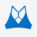 DECATHLON Vrchný diel dámskych plaviek na surfovanie Bea textúrovaný modrý 70B · záber 2