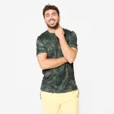 DOMYOS Pánske fitness tričko s krátkym rukávom kaki 3XL · záber 1