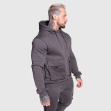 Mikina s kapucí Iron Aesthetics Cargo Hoodie, tmavě šedá · záber 3