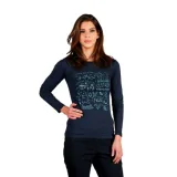 Dámské turistické tričko s dlouhým rukávem NORTHFINDER RIYA-464bluenights · záber 1