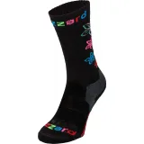 Juniorské lyžařské podkolenky (ponožky) BLIZZARD Viva Flowers ski socks junior,black flowers · záber 2