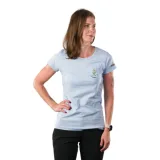 Női rövid ujjú túrázó póló NORTHFINDER MARYB-396lightblue · záber 1
