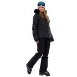 Dámska lyžiarska bunda FUNDANGO Elyra Fur Padded Jacket-905- black embossed · záber 5