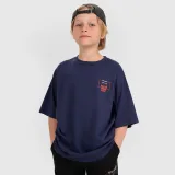 Chlapecké oversize tričko s potiskem - tmavě modré · záber 1