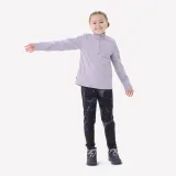 QUECHUA Detská turistická mikina MH100 fleecová 7-15 rokov fialová 7-8 r (123-130 cm) · záber 2