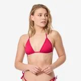 DECATHLON Dámske plavky Mae vrchný diel s pohyblivými trojuholníkmi červené M · záber 1