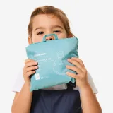 QUECHUA Detská nepremokavá turistická pláštenka MH100 Kid modrá 4-6 r (103-122 cm) · záber 2