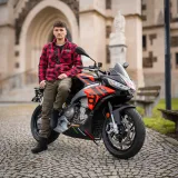Moto jeansy W-TEC Wallbridge Olive Farba olivovo zelená, · záber 3