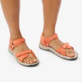 QUECHUA Dámske turistické sandále NH500 oranžové 39 · záber 2