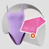 Дамски бански ARUBA Lilac - GymBeam - Размер: XS | Тегло: 0,13 g · záber 1