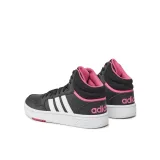 Dámská rekreační obuv ADIDAS Hoops 3.0 Mid core black cloud white pink fusion · záber 4