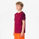 KIPSTA Detský futbalový dres CLUB Wavy bordovo-oranžový 5-6 r (113-122 cm) · záber 1