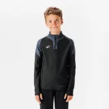 KIPSTA Detská futbalová mikina Viralto Club 1/2 zips sivo-čierna 7-8 r (123-130 cm) · záber 1