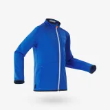 QUECHUA Detská spodná hrejivá bunda so zipsom MID 500 5 -13 rokov modrá 5-6 r (113-122 cm) · záber 2