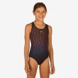 SPEEDO Dievčenské plavky Splashback jednodielne čierne s hviezdičkami 14 rokov · záber 1