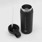 Nerezová fľaša so slamkou Iron Aesthetics Flip Sip 500 ml, čierna · záber 5