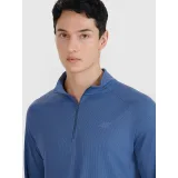 Pánské běžecké tričko s dlouhým rukávem 4F LONGSLEEVE FNK-WSS25TFLOM327-32S-DENIM · záber 2