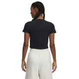 Dámské tričko s krátkým rukávem UNDER ARMOUR UA Rival Rib Baby Tee-BLK · záber 2