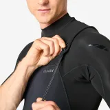 DECATHLON Pánska krátka kombinéza 900 bez zipsu s krátkymi rukávmi 1,5 mm čierna M · záber 2