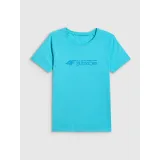 Dámské turistické tričko s krátkým rukávem 4F TSHIRT F2774-48S-AQUA · záber 2