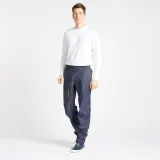 DECATHLON Pánske nepremokavé vrchné nohavice 100 na jachting tmavomodré 2XL · záber 2