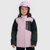 Snowboardová bunda membrána 10000 dívčí - růžová · záber 1