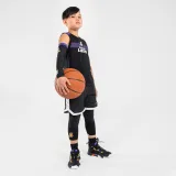 TARMAK Detské 3/4 legíny na basketbal NBA Los Angeles Lakers 500 čierne 12-13 r (151-160 cm) · záber 2