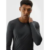 Pánské tréninkové tričko s dlouhým rukávem 4F LONGSLEEVE FNK-WAW24TFLOM273-22M-ANTHRACITE MELANGE · záber 5