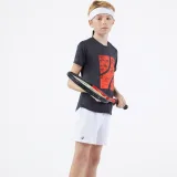 KUIKMA Chlapčenské tenisové šortky TSH100 biele 5-6 r (113-122 cm) · záber 2