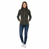 Dámska zateplená turistická mikina so zipsom NORTHFINDER BRIANNE-300darkgreen · záber 2
