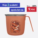 QUECHUA Antikorová šálka 500 0,3 l oranžová bez · záber 1