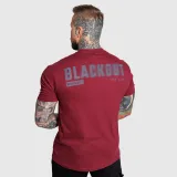 Pánske tričko Iron Aesthetics Blackout, bordové · záber 3
