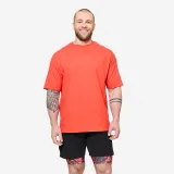 DOMYOS Pánske voľné fitness tričko oranžové M · záber 1